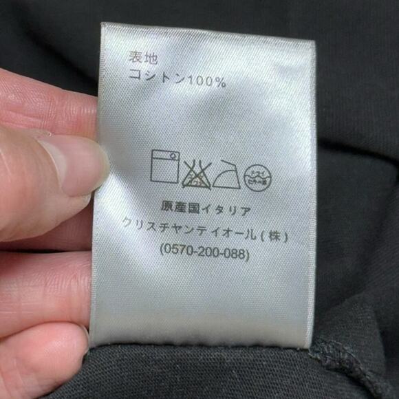 Christian Dior CD Icon T-Shirt Floral Embroidered Relaxed Fit Black Men's Large - Picture 12 of 16